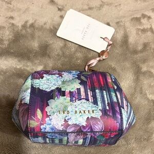 Ted Baker Purple Floral Cosmetic Bag